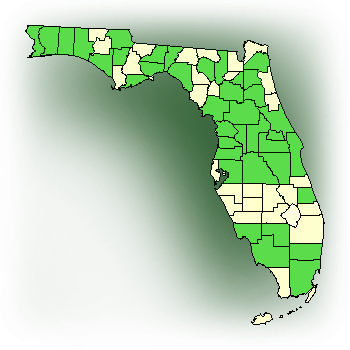 Distribution map for Fragrant Ladies' Tresses (Spiranthes odorata)